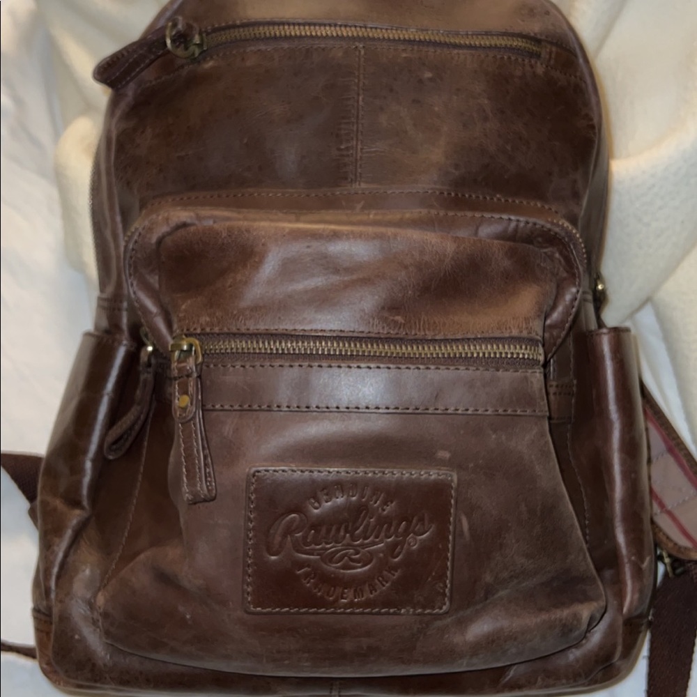 Dark Brown Rawlings bag.